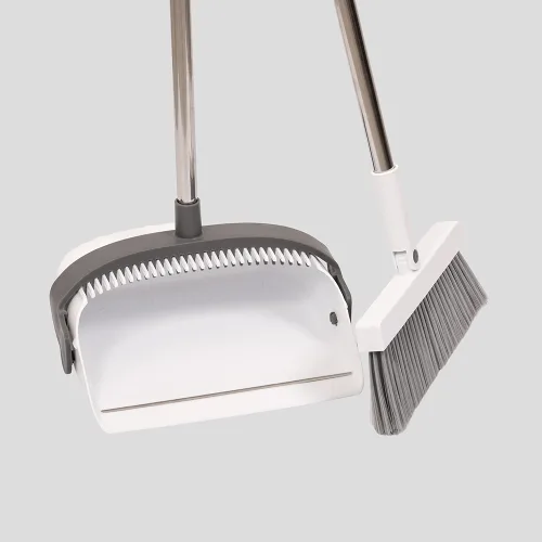 GreenDeco Pala rebatible con escobilla mod Lugano BlancoGris 13 5001 7 Gris.webp