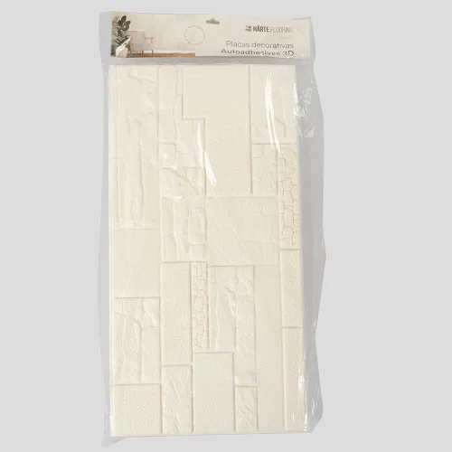 HarteFlooring Panel3D Autoadhesivo 70x60 Pidra Blanca 5u 0411001 1 Gris.webp