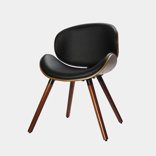 Virke Silla Arcos Madera Negra 6090 Gris.webp