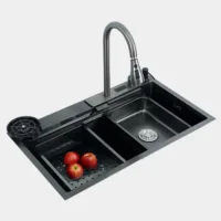 Bacha Multi 304 Modelo 2 75x47x22 de espesor 2mm (BAC011 LS 001 CA) DSC08368 gris