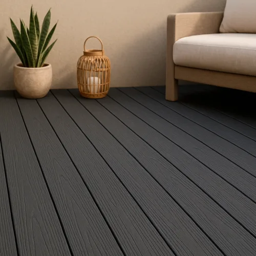 Harte Flooring deck wpc coextrusion griscementoOD mockup