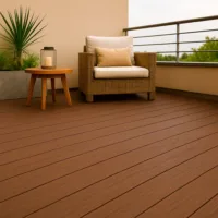 Harte Flooring deck wpc coextrusion marronclaroNA mockup