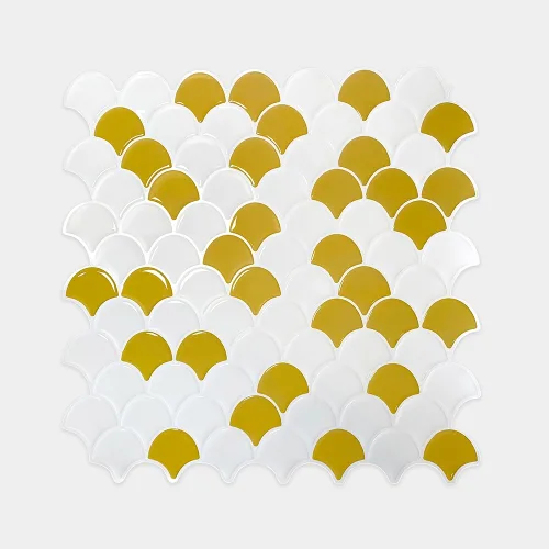 HarteFlooring Stickers3D Fishcale AmarilloYBlanco frente Gris.webp