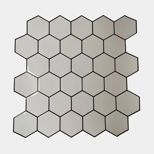 HarteFlooring Stickers3D Hexagonal GrisClaro frente Gris.webp