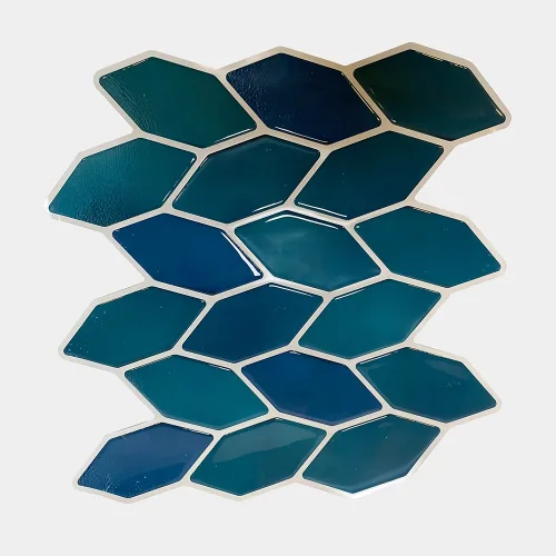 HarteFlooring Stickers3D Hojas Azules frente Gris.webp