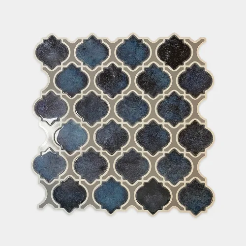 HarteFlooring Stickers3D Ogee Morados frente Gris.webp