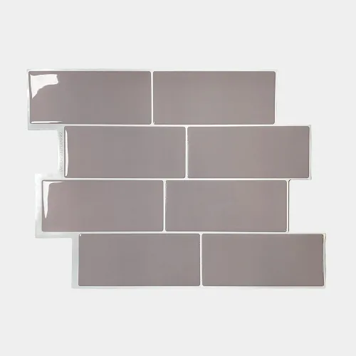 HarteFlooring Stickers3D SubwayGrande Beige frente Gris.webp