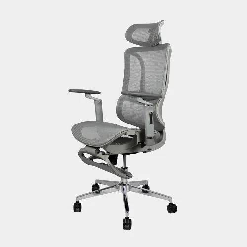 Virke Silla Mesh Alta con apoyapies Gris 5552 Gris.webp