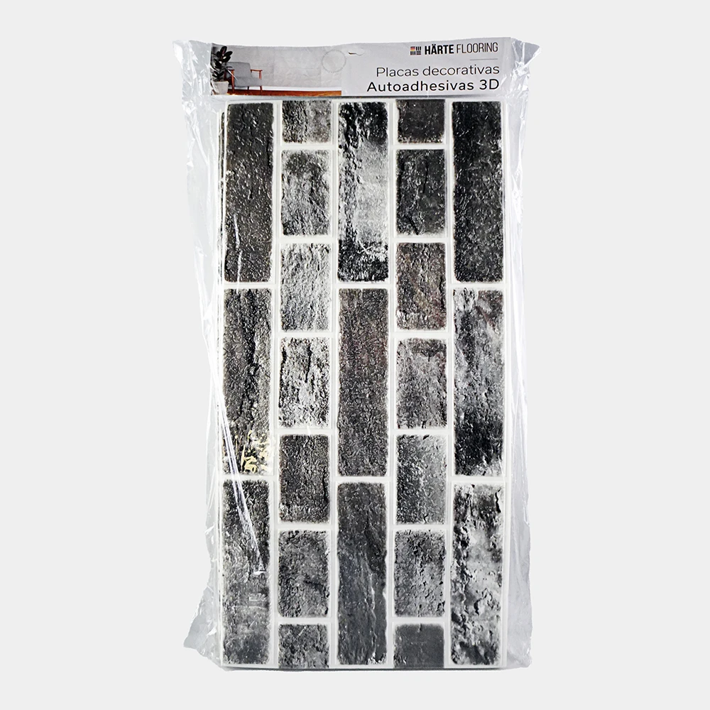 Harteflooring placa3d ladrillourbano 3dw002ha 058 bo 040 gris