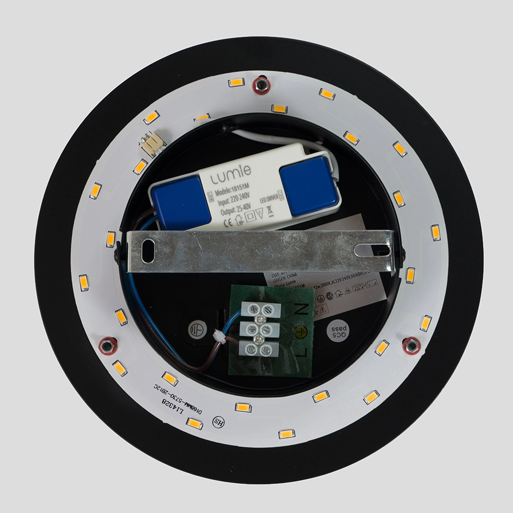 Lumie lampara 12w mod Ocaso20 Negro 0034 Gris