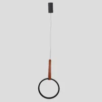 Lumie_Lampara-Lipari-NegroConCuero_0125_Gris Lumie Lampara Lipari NegroConCuero 0125 Gris