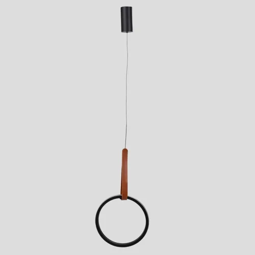 Lumie Lampara Lipari NegroConCuero 0125 Gris