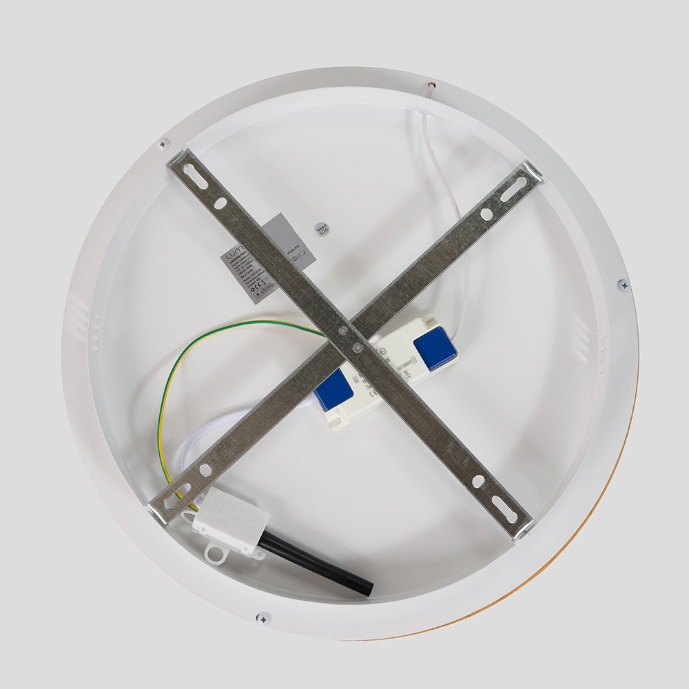 Lumie Lampara Reims38cm BlancoConMadera 0008 Gris