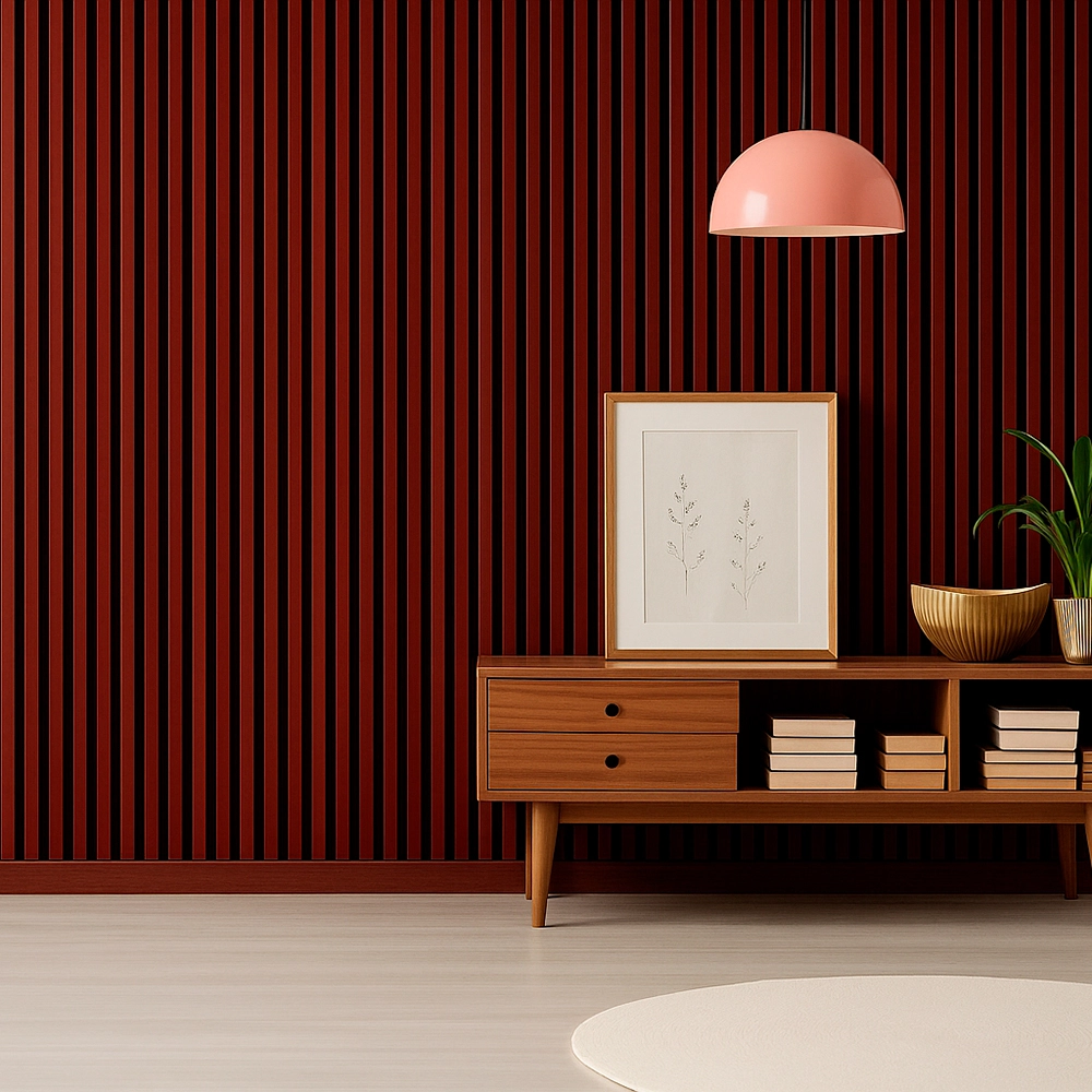 Wall Panel Elda Marron Terracota Mockup